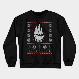 Sailing Lovers Ugly Christmas Sweater Gift Crewneck Sweatshirt